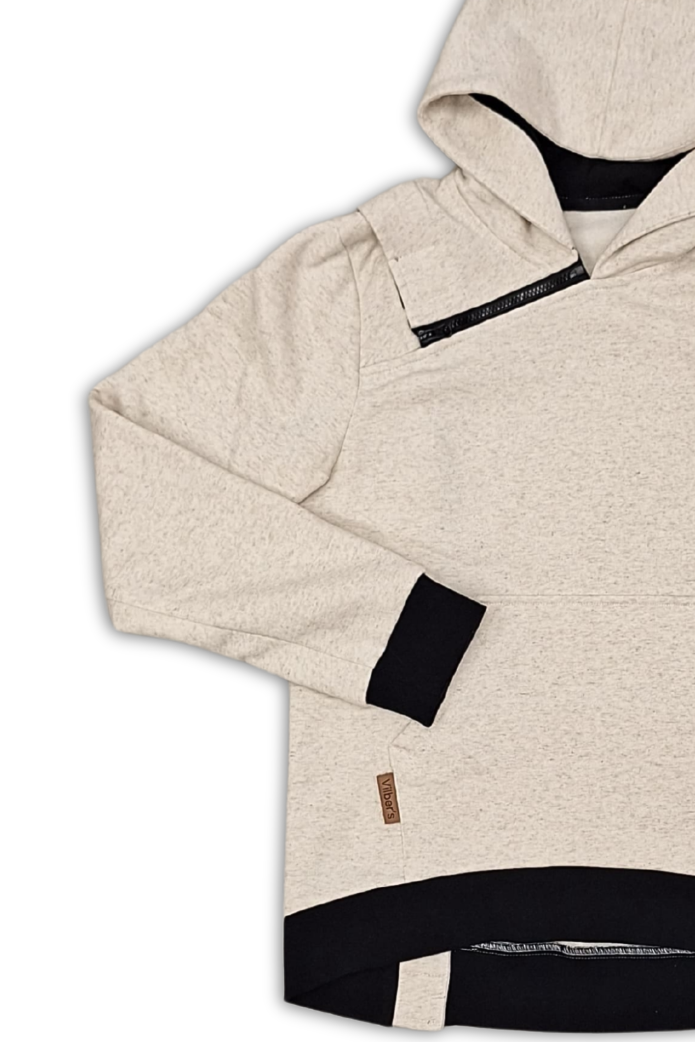 Hoodie for assisted dressing for wheelchair users