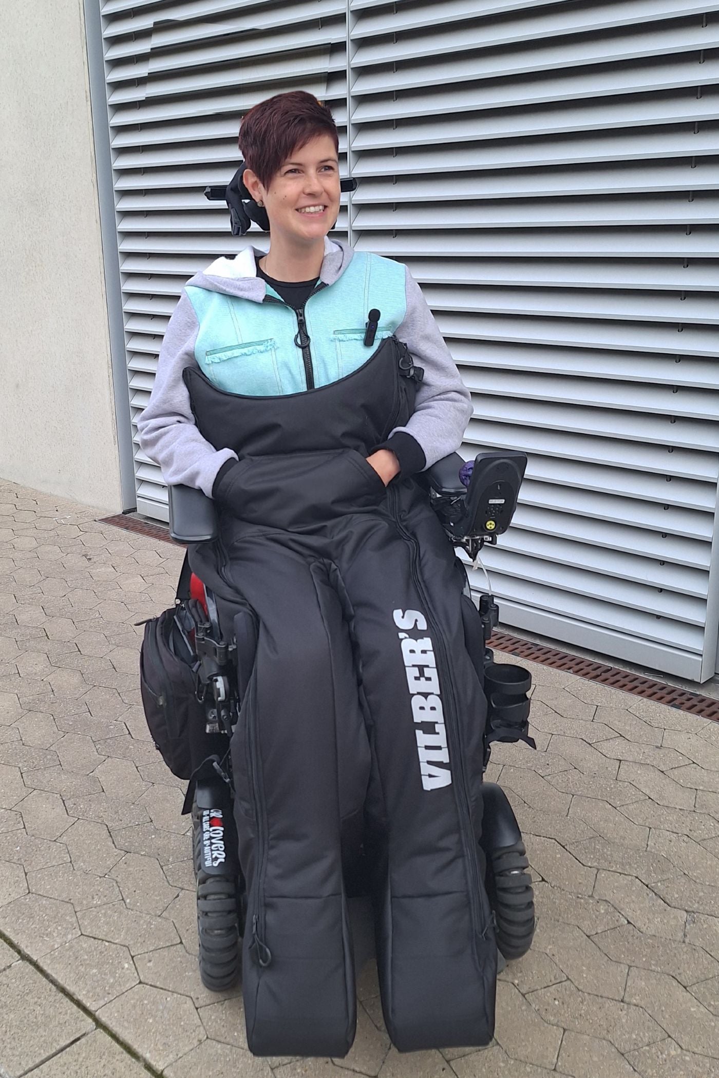 Wheelchair separate leg warm Combi for down to 20°C.