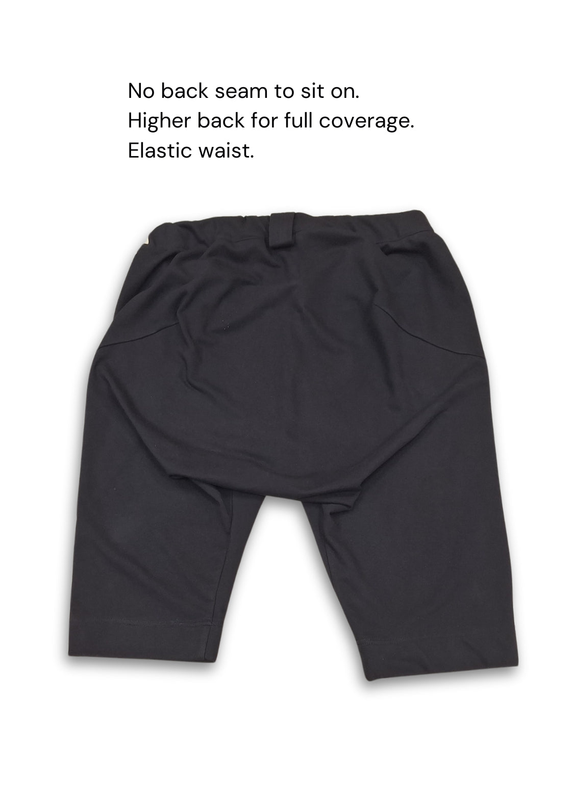 Men's wheelchair adaptive jersey shorts with drop down front