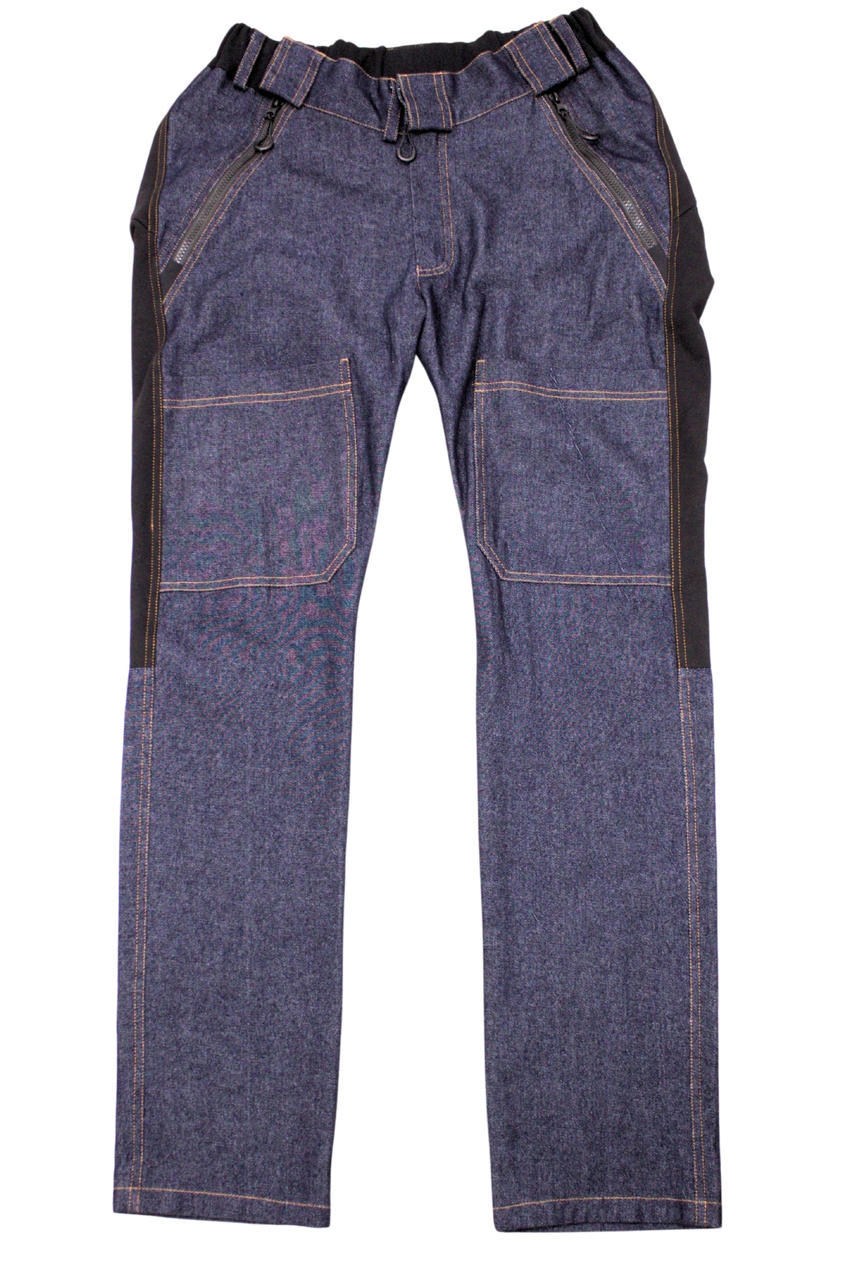 Men's wheelchair adaptive jeans with drop down front 100% cotton