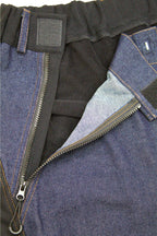 Men's wheelchair adaptive jeans with drop down front 100% cotton