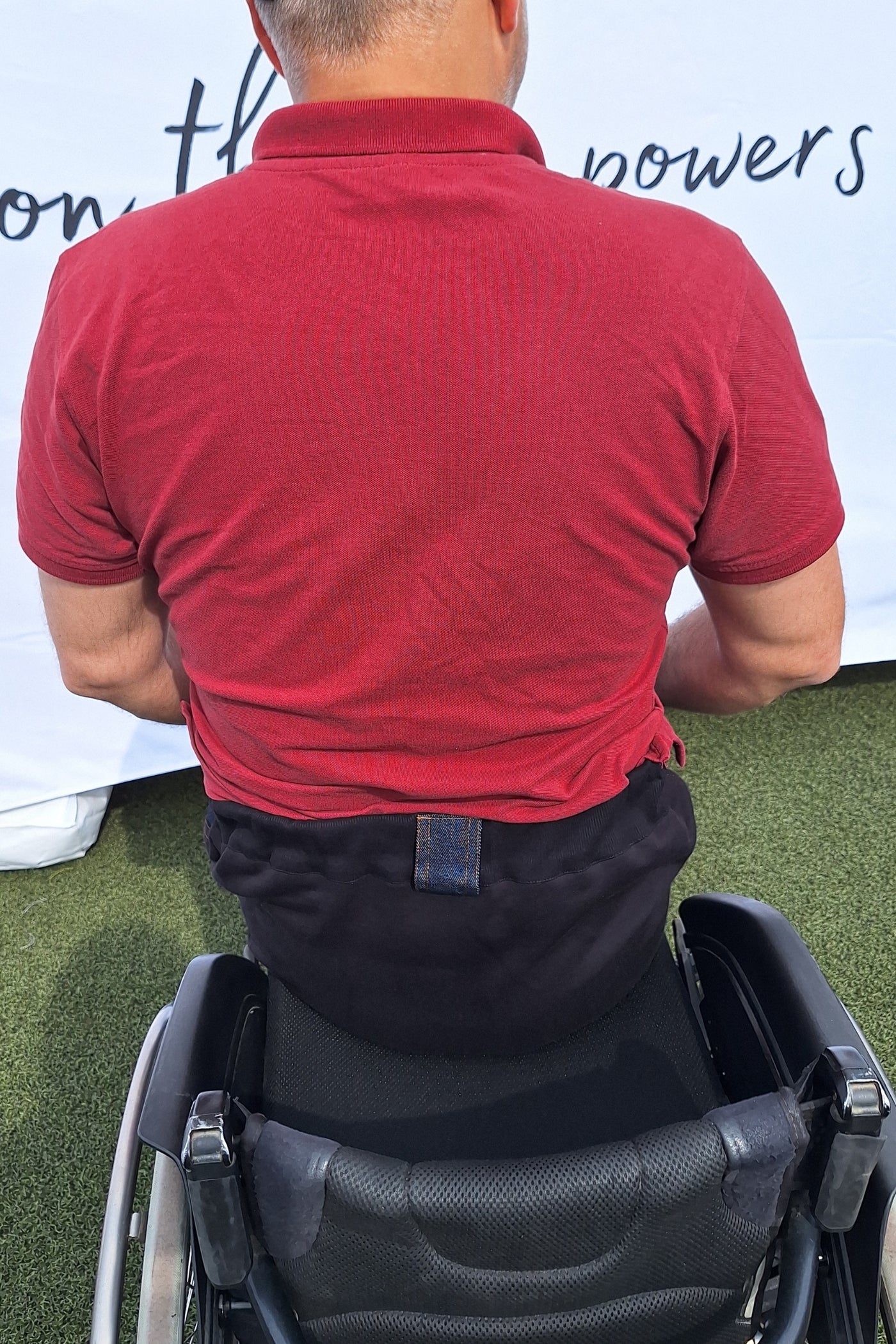 Men's wheelchair adaptive jeans