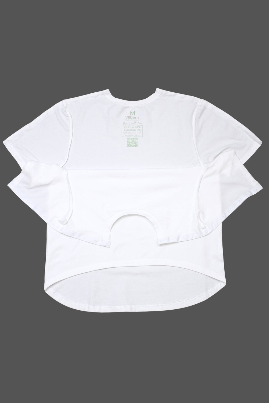 Men's wheelchair adaptive T-shirt with openable shoulders | Assisted dressing