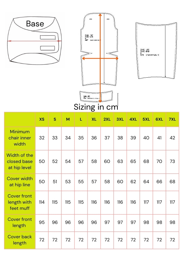 Comfort Modular Classic – Wheelchair Leg Cover for Winter
