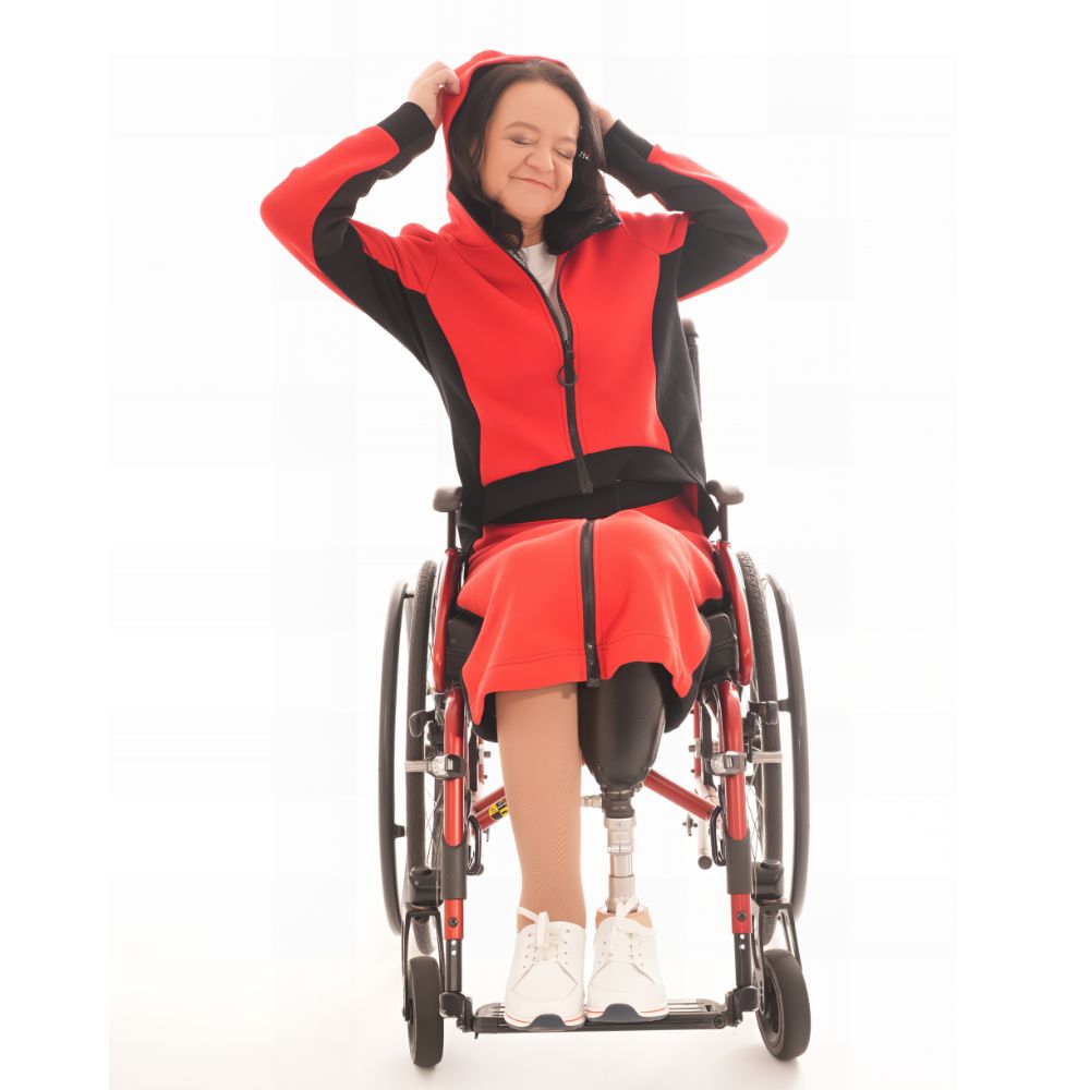 Adaptive Jerseyjacke für Damen – Freizeitbekleidung