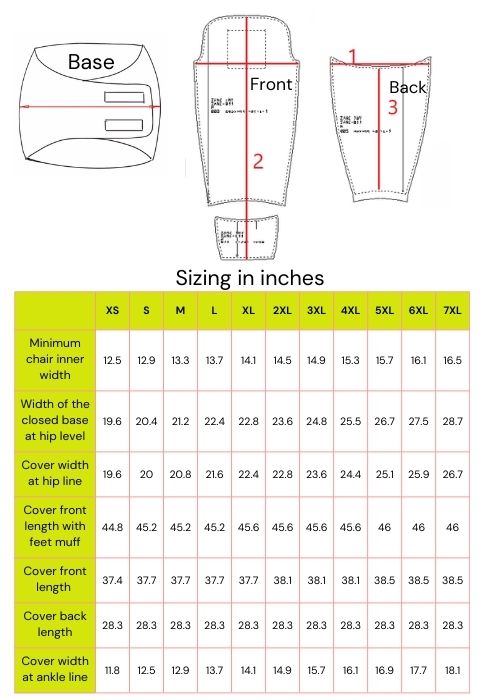 Comfort Modular (Mermaid) – Wheelchair Leg Cover for Winter