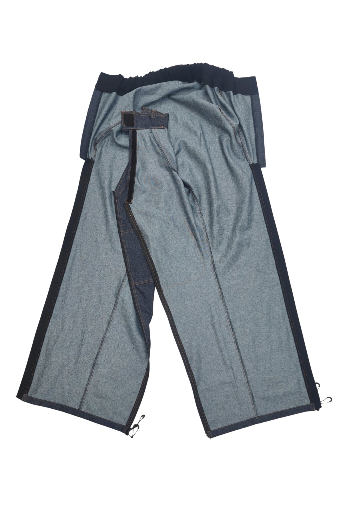 Jean pour homme en fauteuil roulant adaptatif pour l'habillage assisté | Denim 100 % coton