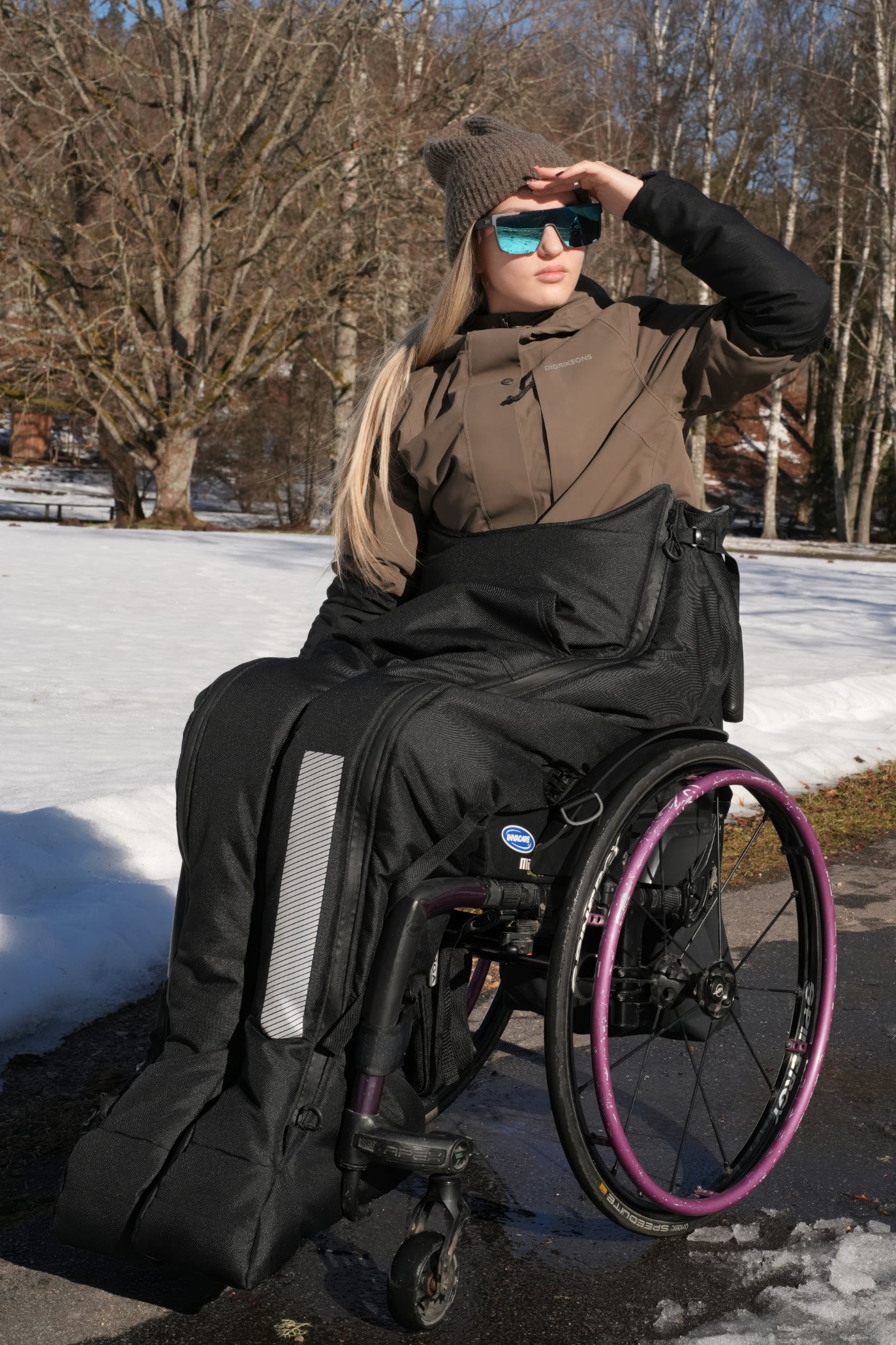 Racer Extreme Pro – Fußsack für Rollstuhlfahrer für extreme Wetterbedingungen und Wintersport