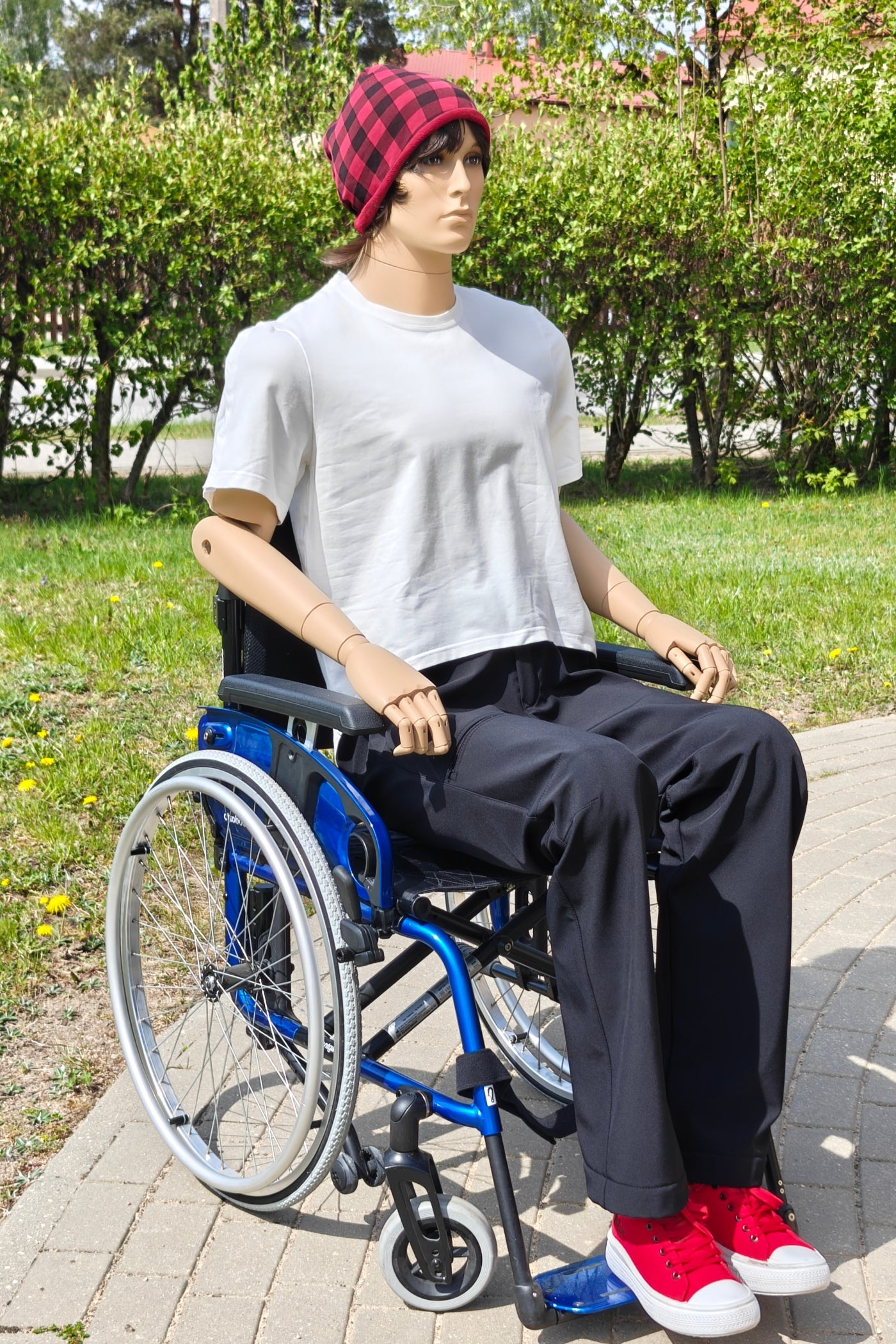 Pantalon softshell chaud et souple adaptatif pour homme en fauteuil roulant