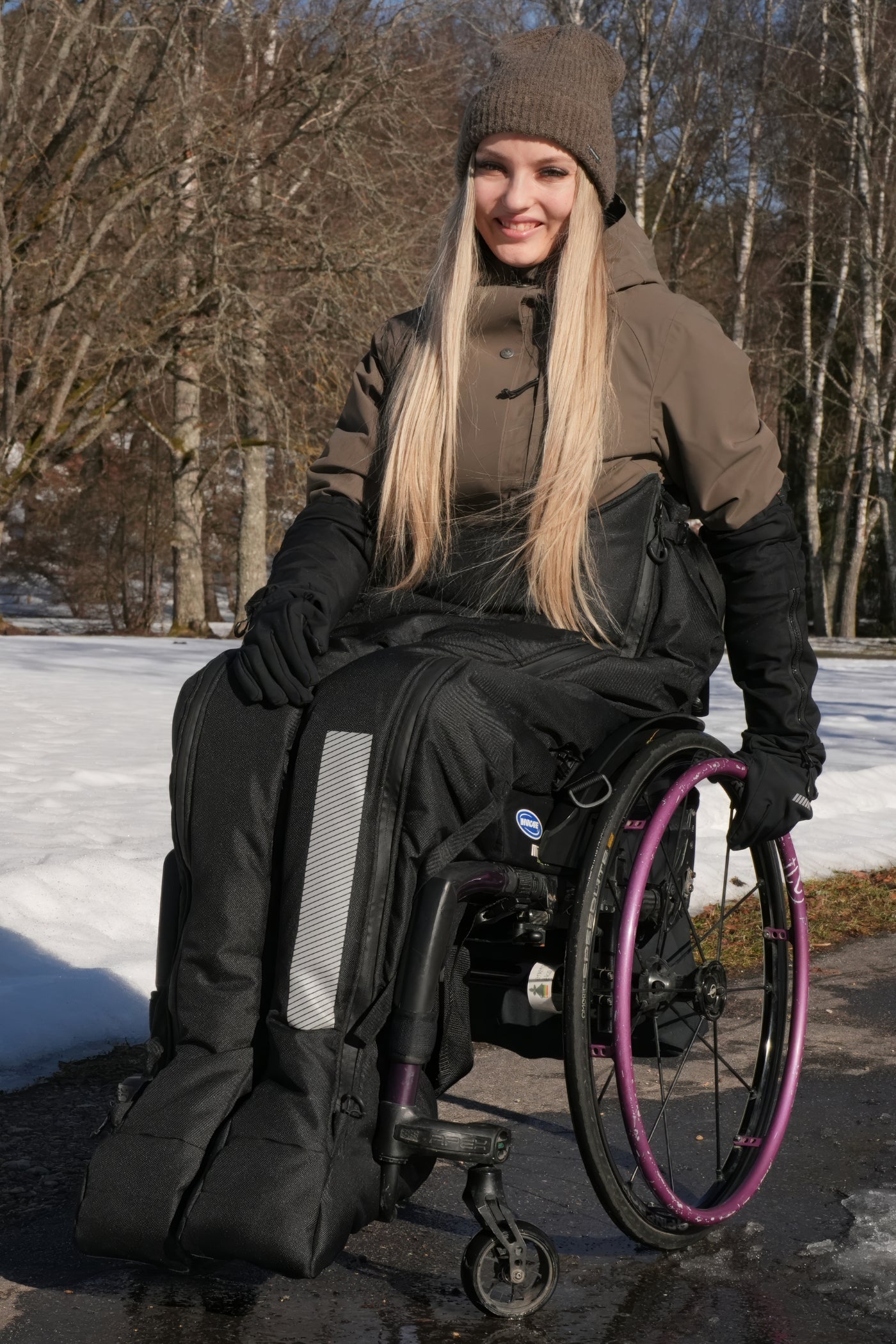 Racer Extreme Pro – Fußsack für Rollstuhlfahrer für extreme Wetterbedingungen und Wintersport