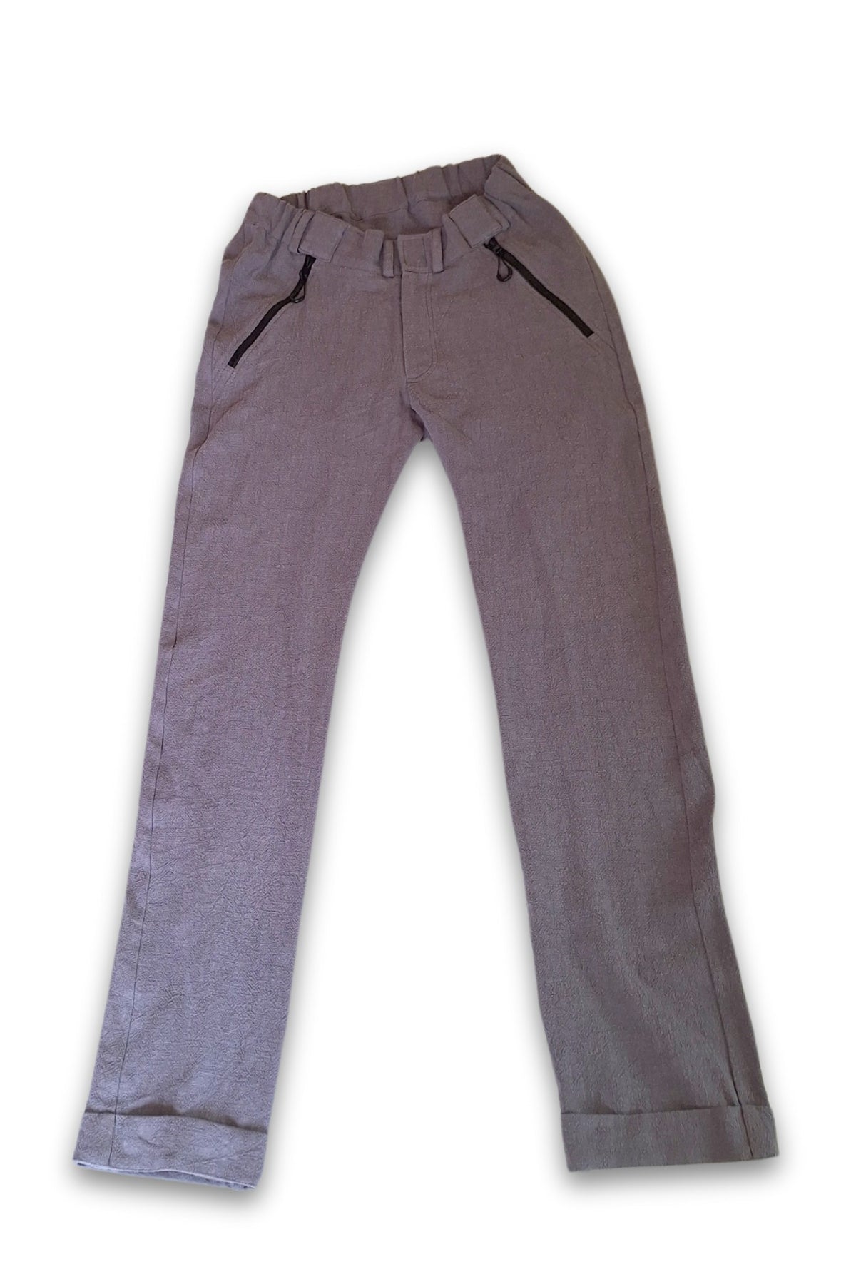 Pantalon d'été adaptatif pour homme en fauteuil roulant, avec ouverture sur le devant, en tissu de ramie doux pour la peau