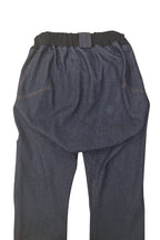 Men's wheelchair adaptive jeans with drop down front 100% cotton