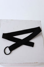 Wheelchair leg positioning belt, black