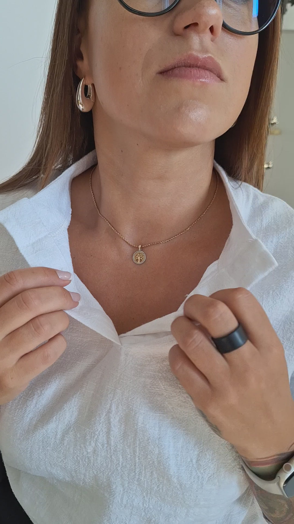 Chemisier blanc adaptatif en tissu d'ortie naturel de luxe pour femmes - Tenue de bureau