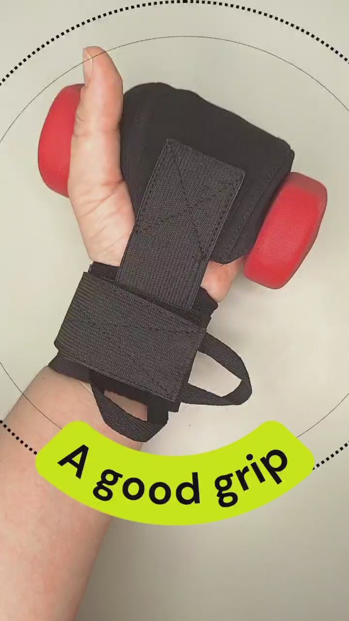 Grip enhancers with extra wrist band (pair)