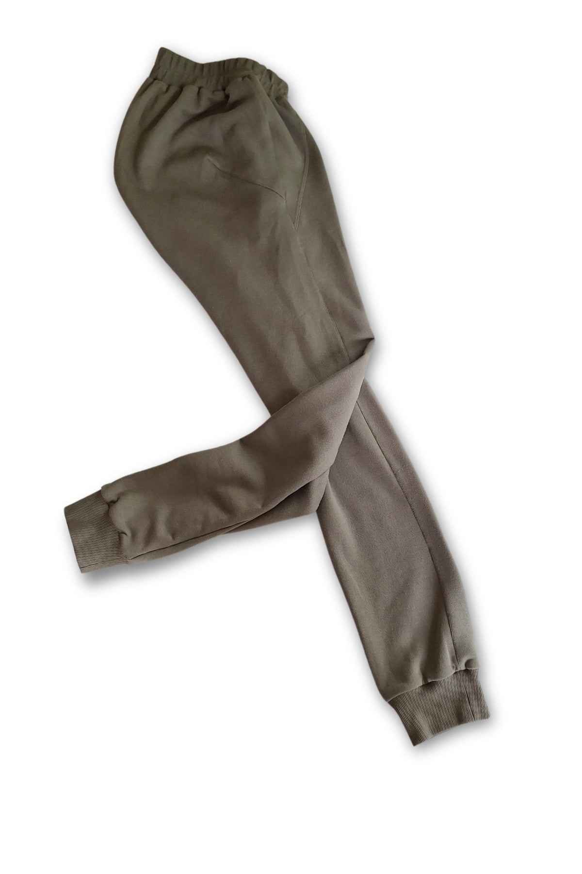 Pantalon de jogging adapté pour fauteuil roulant, vert kaki