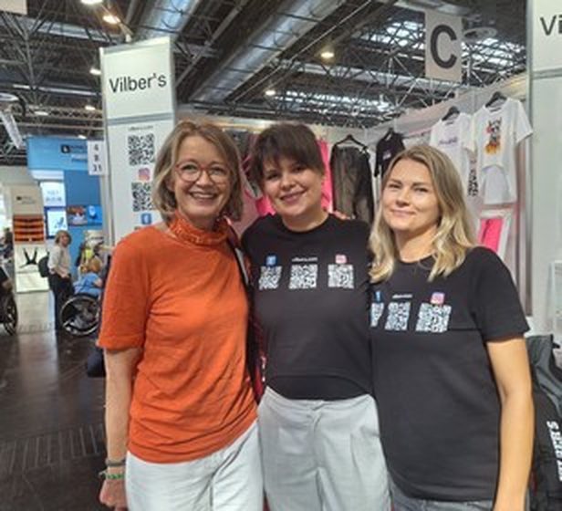 The Vilber's team at their trade-fair booth