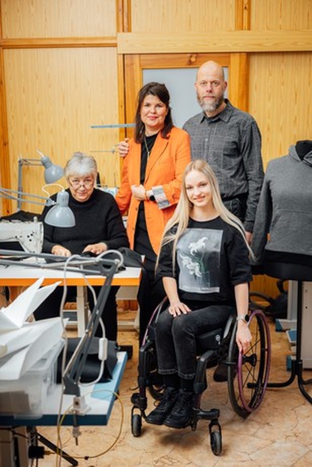 The Vilber's team together in the workshop